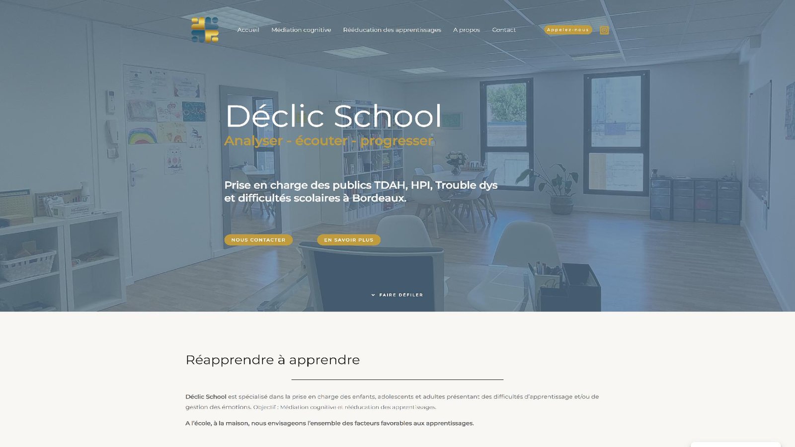 Site internet Declic School